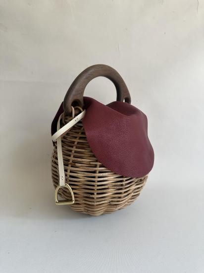 wood handle basket - HItsuki