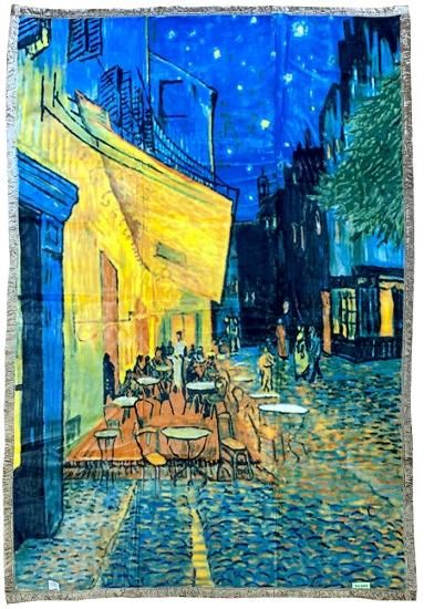 ゴッホ「夜のカフェテラス」国産デザイン毛布｜株式会社まる優