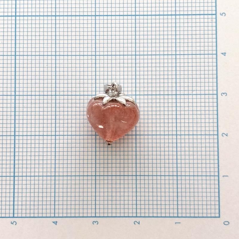 超希少！苺の苺！☆カザフスタン産ストロベリークォーツ☆ペンダント