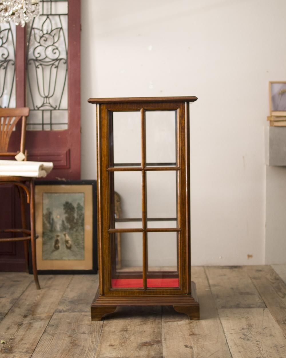 フランスアンティーク コレクションガラスケース ガラスキャビネット