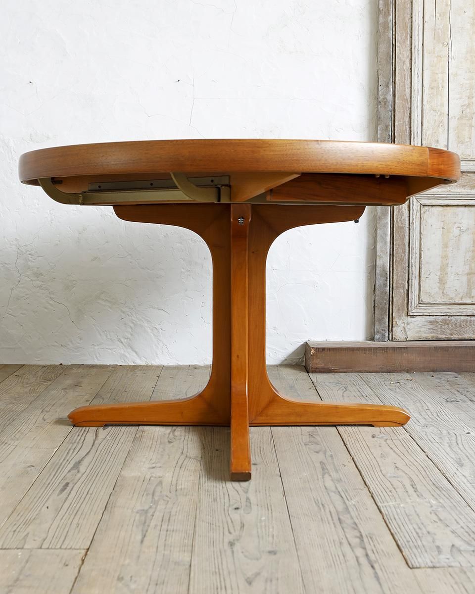 アンティーク エクステンション ラウンドテーブル (ダイニングテーブル