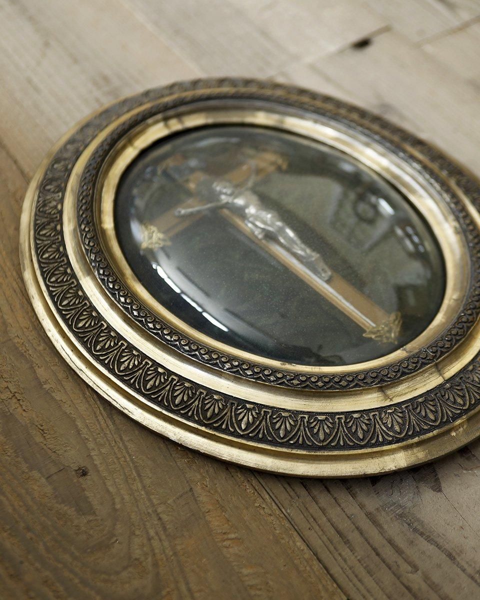 フランスアンティーク ”イエス・キリスト” ルリケール (ガラスドーム