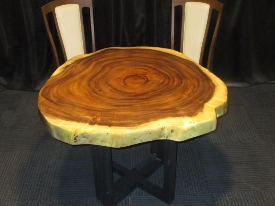 892□ モンキーポッド 丸テーブル 輪切り テーブル 板 ローテーブル