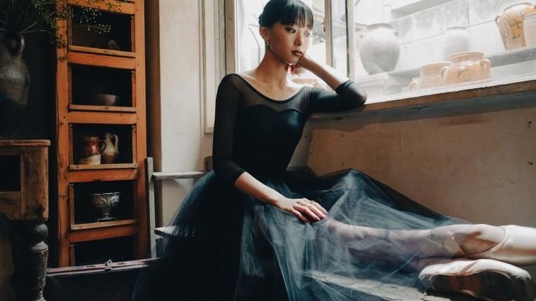 Black】Sleeve & No sleeve design - Balletwear brand unoa