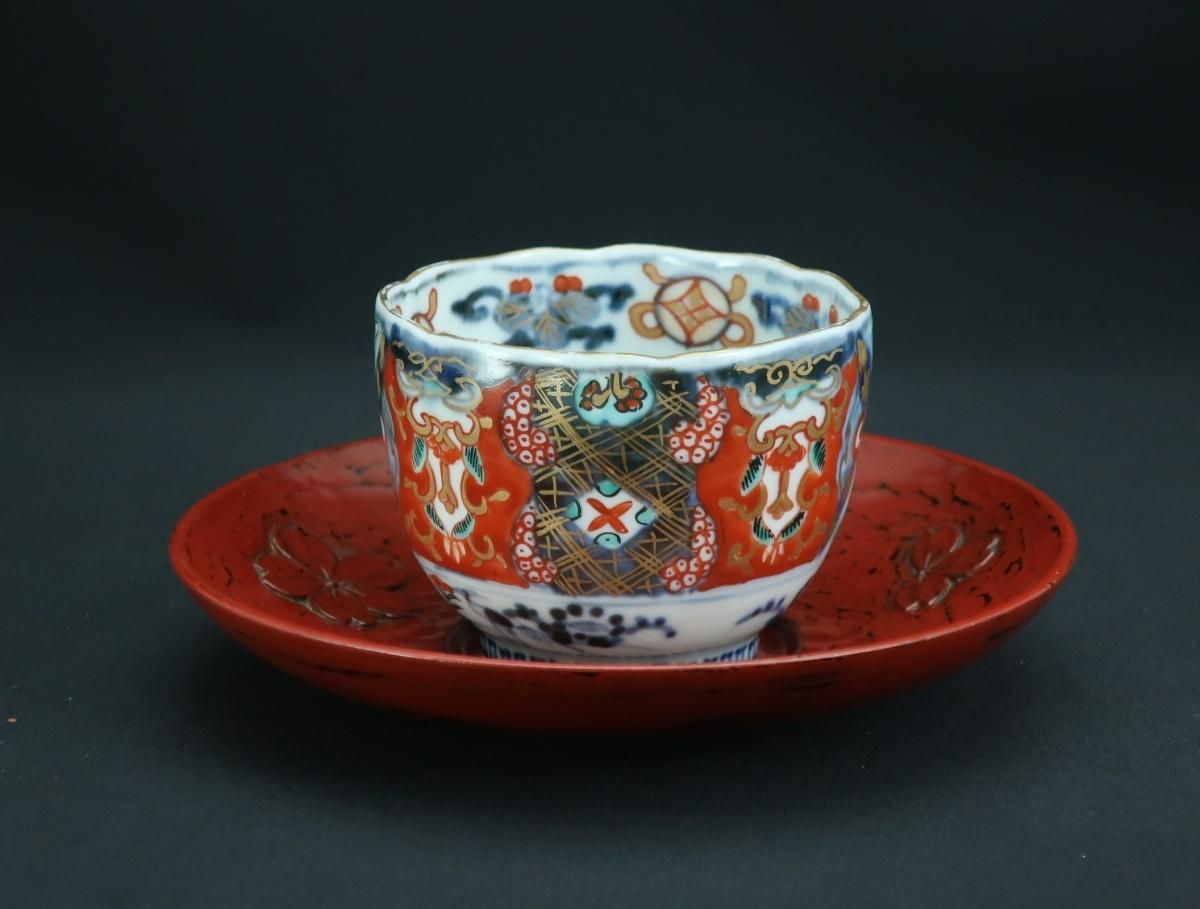 鎌倉彫茶托 五枚組 / 'Kamakurabori' Tea cup Saucers set of 5