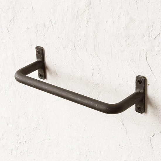 Old's アイアンタオルハンガー (アンティークブラック) W200 日本製