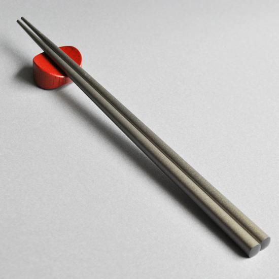 鉄木細角箸 銀溜 - ジオクラフトオンラインショップ