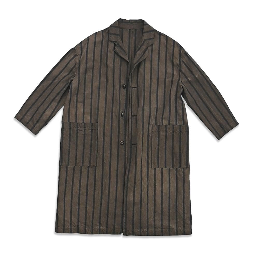 ブロックコート ストライプ（ CHARCOAL / BROWN ） - 公式オンライン
