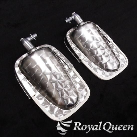 Royal Queenオリジナル♪復刻版 ステンレス製 五光ミラー ウロコ柄(上