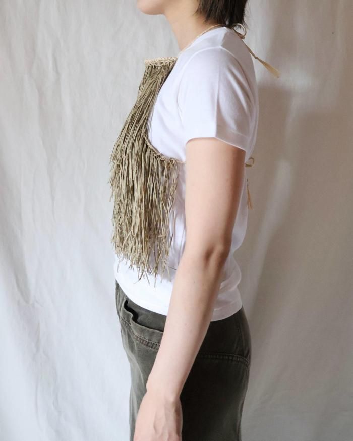 FUMIKA UCHIDA： FRINGE HALTER TOP - GRASS - ORANN ONLINE SHOP