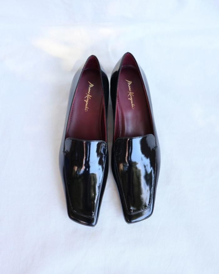 Mame Kurogouchi：Cowhide Leather Loafers - BLACK - ORANN ONLINE SHOP