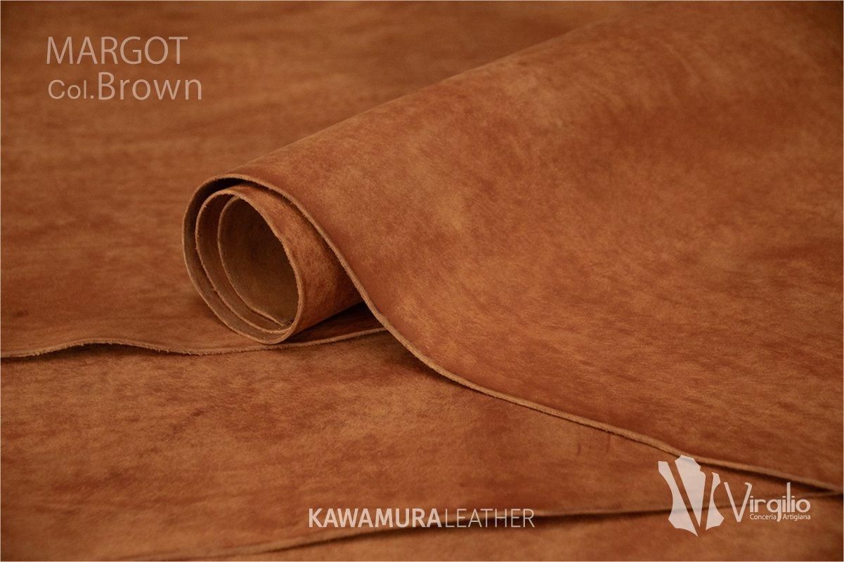 スクラッチレザー『MARGOT / マルゴー』#Brown / ブラウン | 革の販売