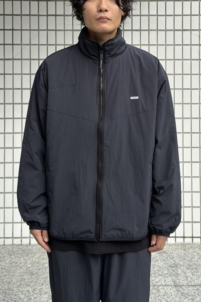 Nylon Zip Up Jacket(Black) - H-L