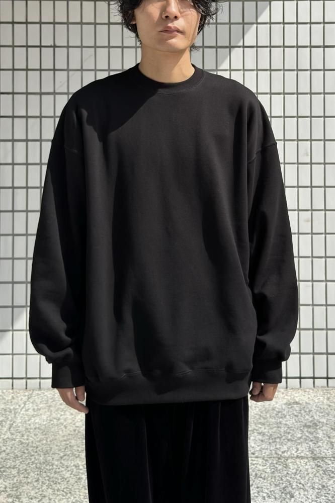 AZUMA Terry Crew Neck Sweat(BLACK) - H-L