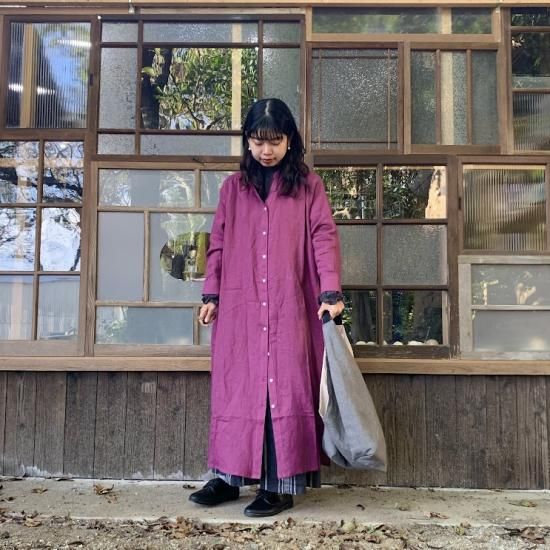 CHISHIRO/チシロ 天日干しリネン東袋型バック-天然素材のナチュラル服