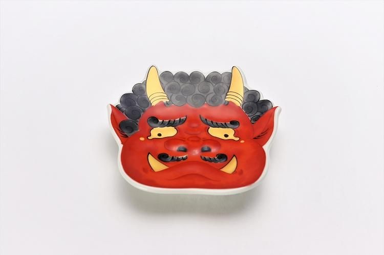 幸楽窯 錦泣いた赤鬼銘々皿(小)