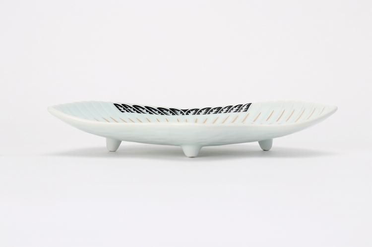 徳幸窯 錦鶴絵鶴型銘々皿