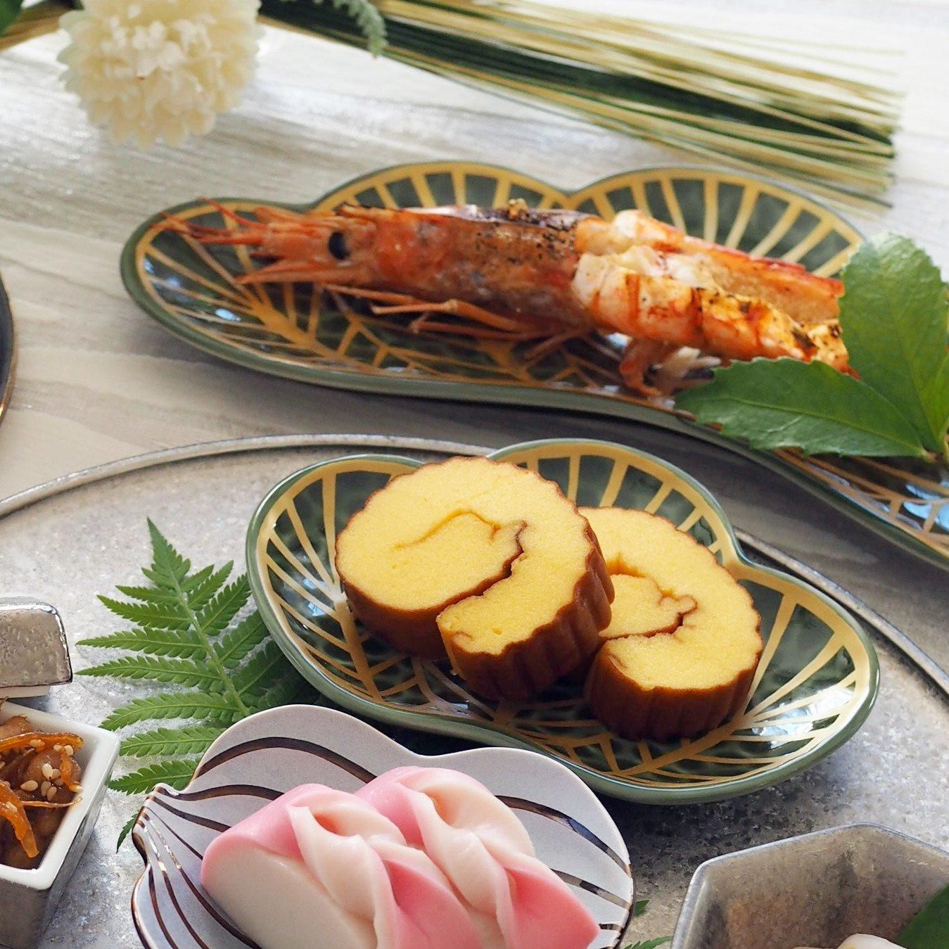 茶緑金 松葉形銘々皿 - 有田焼のまるぶんオンラインストア｜おしゃれな