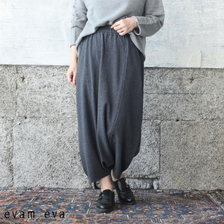 evam eva(エヴァム エヴァ) 【2022aw新作】ウール サルエルパンツ