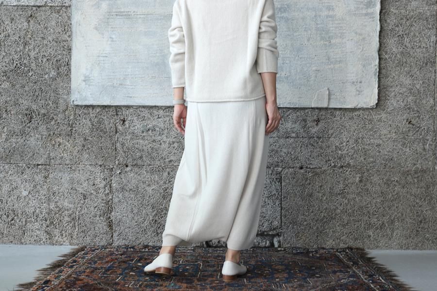 evam eva(エヴァム エヴァ) 【2022aw新作】ウール サルエルパンツ