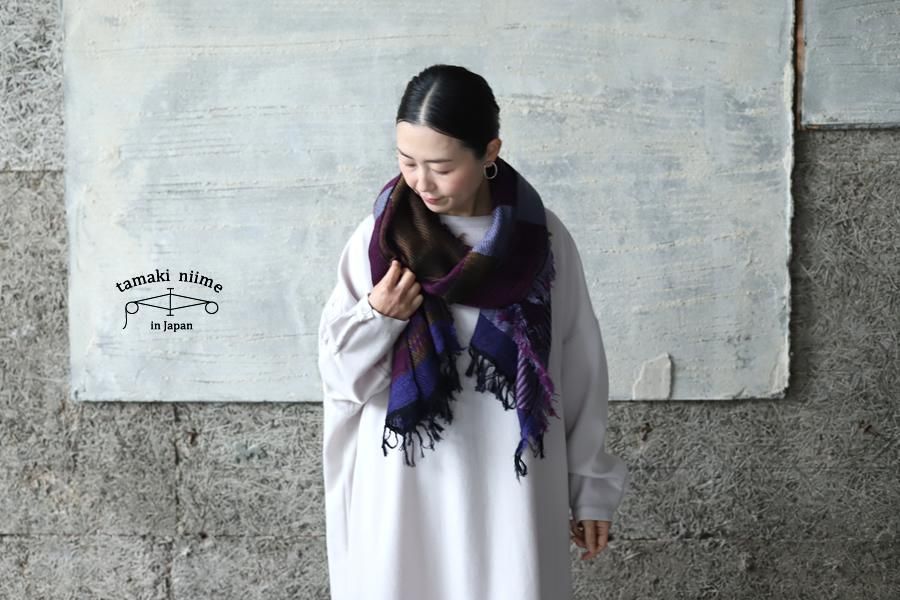 tamaki niime（タマキ ニイメ）玉木新雌 JQ shawl MIDDLE 01