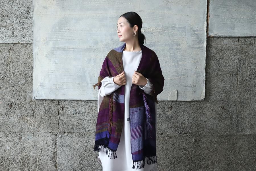 tamaki niime（タマキ ニイメ）玉木新雌 JQ shawl MIDDLE 01