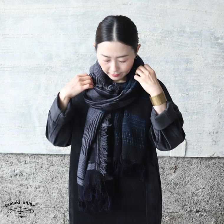 tamaki niime（タマキ ニイメ）玉木新雌 JQ shawl MIDDLE 06