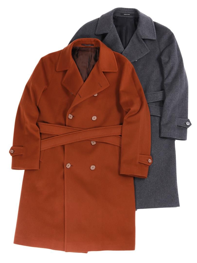 RIPA ウールカシミアライトメルトンベルテッドコート 350001