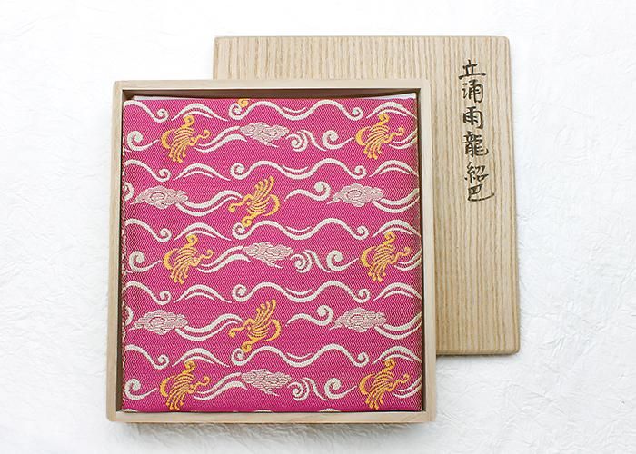 令和6年干支 土田友湖作-立涌雨龍紹巴出帛紗 はまなす色 - 京都富小路