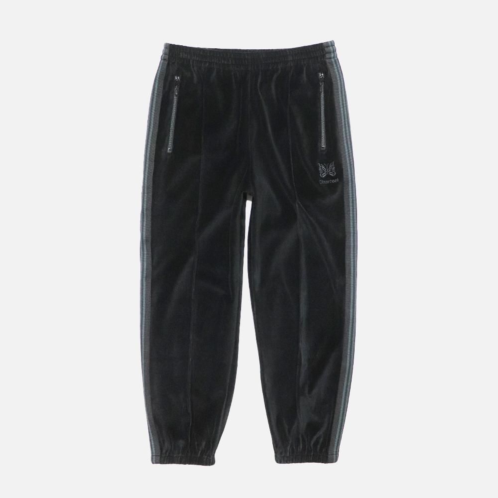 Needles（ニードルズ）〉別注 Velour Track Pant Zipped - Charcoal