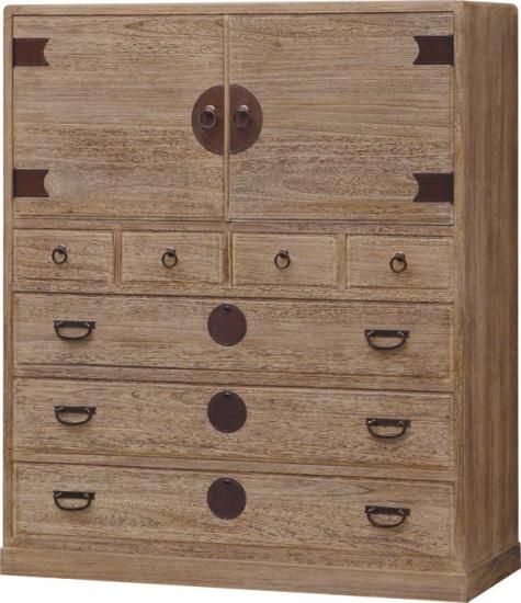 静岡県産焼桐トノコ仕上げ総桐箪笥4段国産品106cm幅衣装