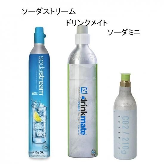 ソーダストリーム 炭酸ガス 充填 ミドボン CO2 ガス ボンベ 補充 炭酸