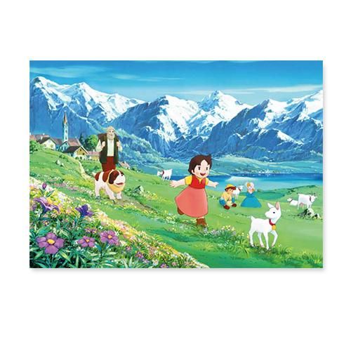 PCH-21 ポストカード アルプスの湖畔で ハイジ アルプスの少女ハイジ