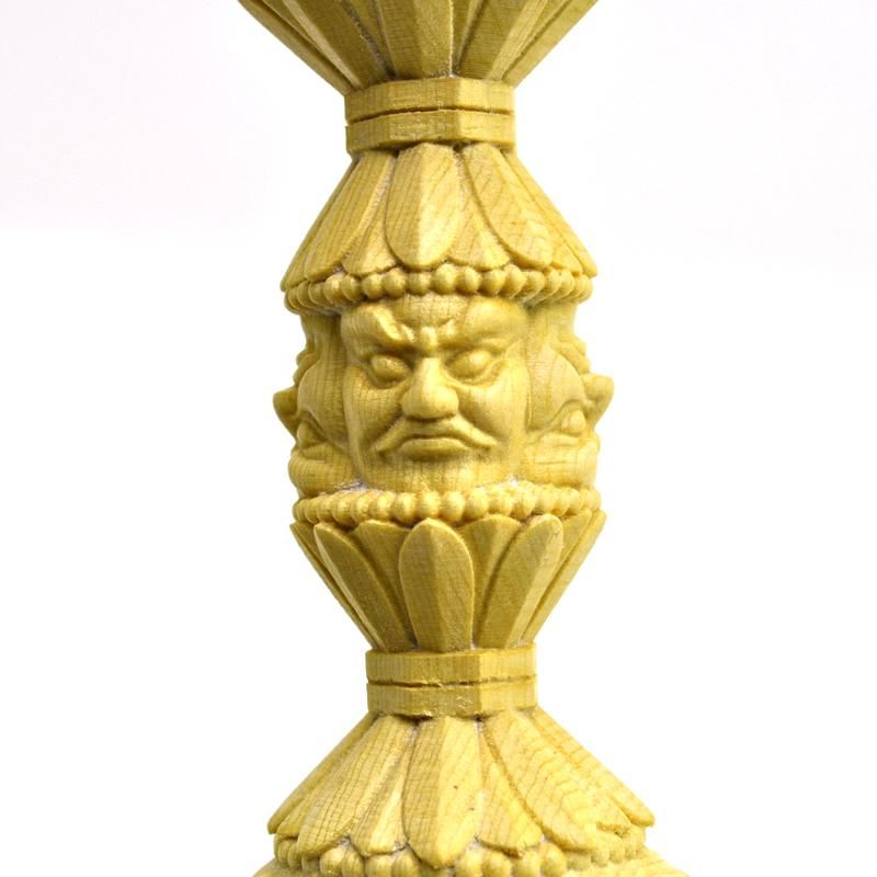 密教法具】 桧木鬼面型【五鈷杵（ごこしょ）】 桧木 7.0寸