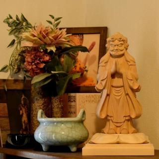 ☆在庫処分☆ 桧木六地蔵立像セット 総高21cm