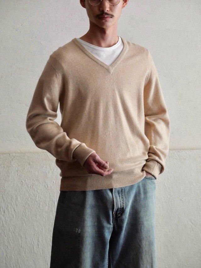 1970~80's Vintage Ballantyne Knit Sweater, 100% Pure Cashmere