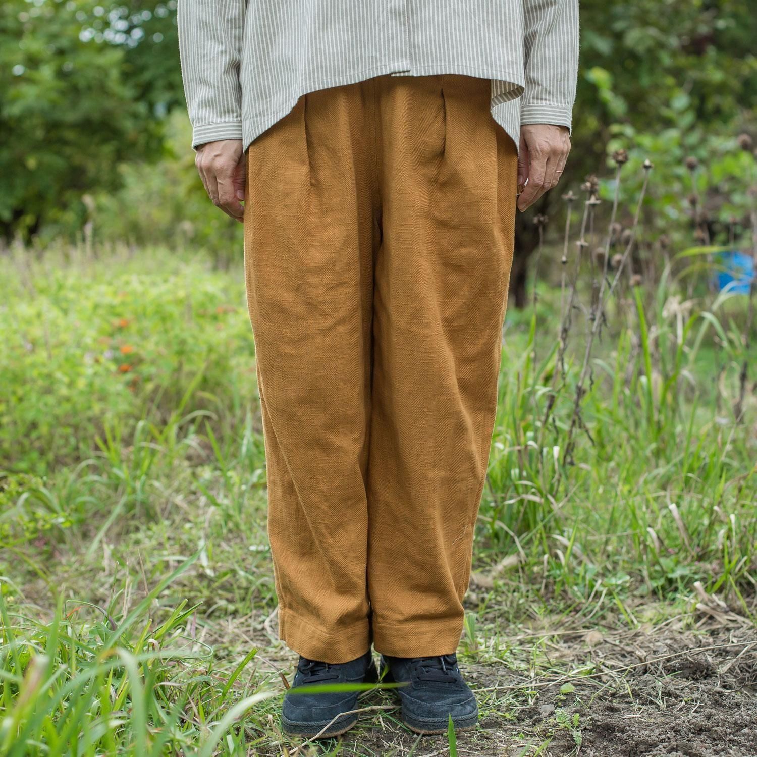 OCスラブヘリンボンフラップパンツ - 【シサム工房 公式OnlineStore