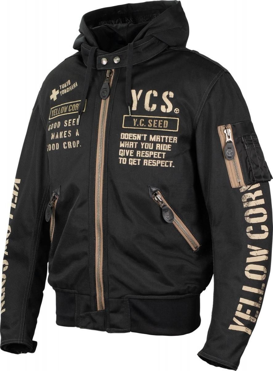 YC SEED SJ-5106 Mesh Jacket【BLACK】 - YELLOW CORN Official web shop