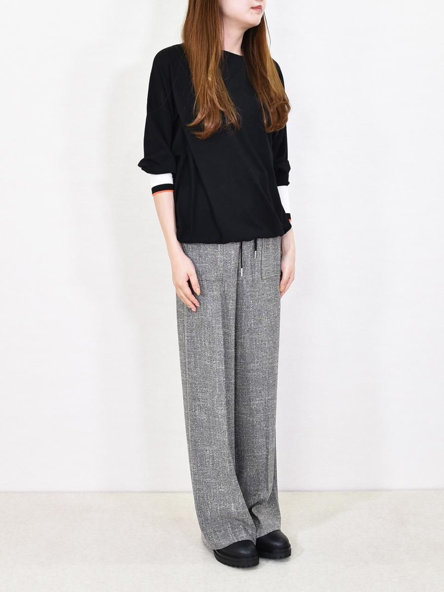 PASSIONE(パシオーネ)センタープレス・ワイドパンツの通販