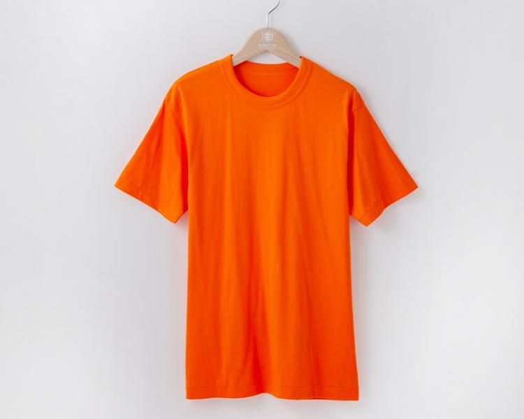 01Tシャツ 半袖 オレンジ - 久米繊維オンラインショップ | 日本製