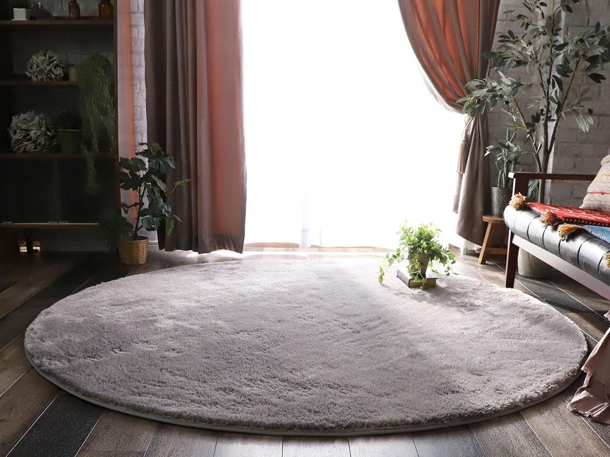 アウトレット】丸型がカワイイ！手洗いOK！スベリ止め付きマイクロ