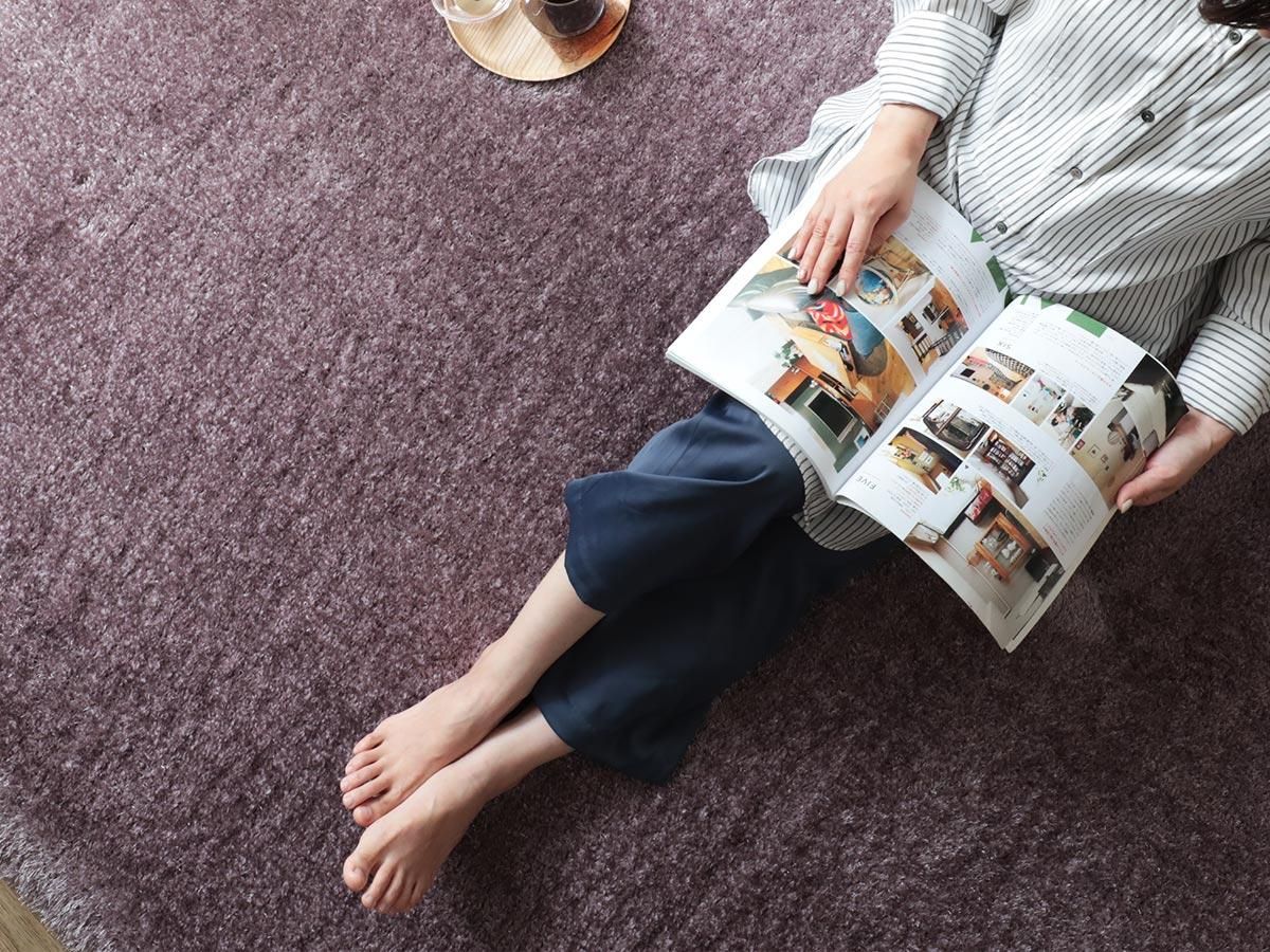 長めの毛足が心地良い！遊び毛が出にくいウィルトン織のトルコ産