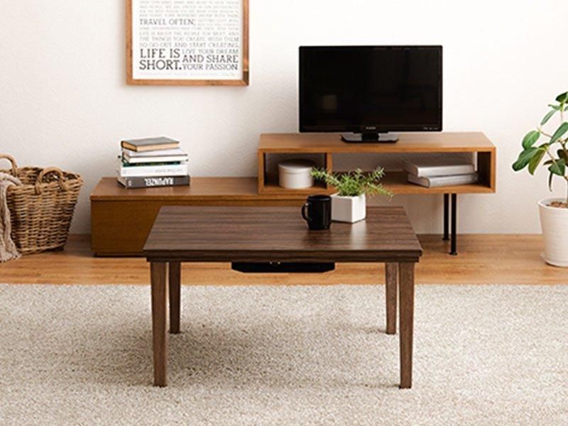 オールシーズンお洒落に使える！一人暮らしサイズのこたつテーブル