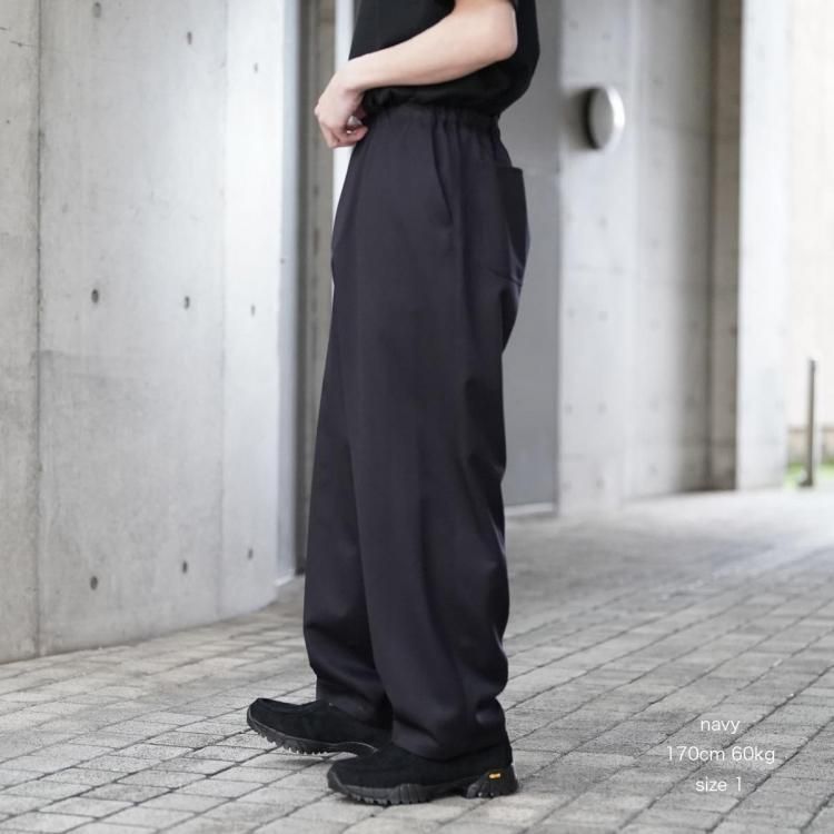アワサ awasa 26ss ウールギャバジンオーバーパンツ wool gabardine