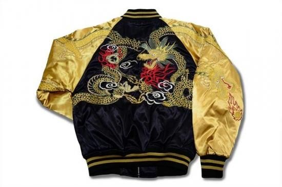 五匹竜(カラー) サテン Fサイズ - 大熊商会｜上野アメ横のスカジャン専門店