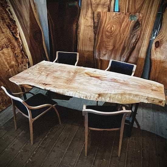 NO43 栃一枚板｜一枚板テーブル 通販｜大阪｜一枚板・無垢板家具工房