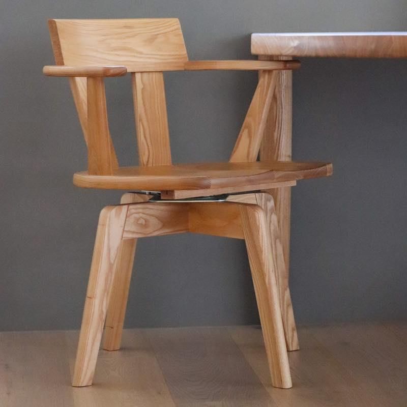 N.collection (エヌコレクション) / 回転チェア / タモ - 丁寧な暮らし