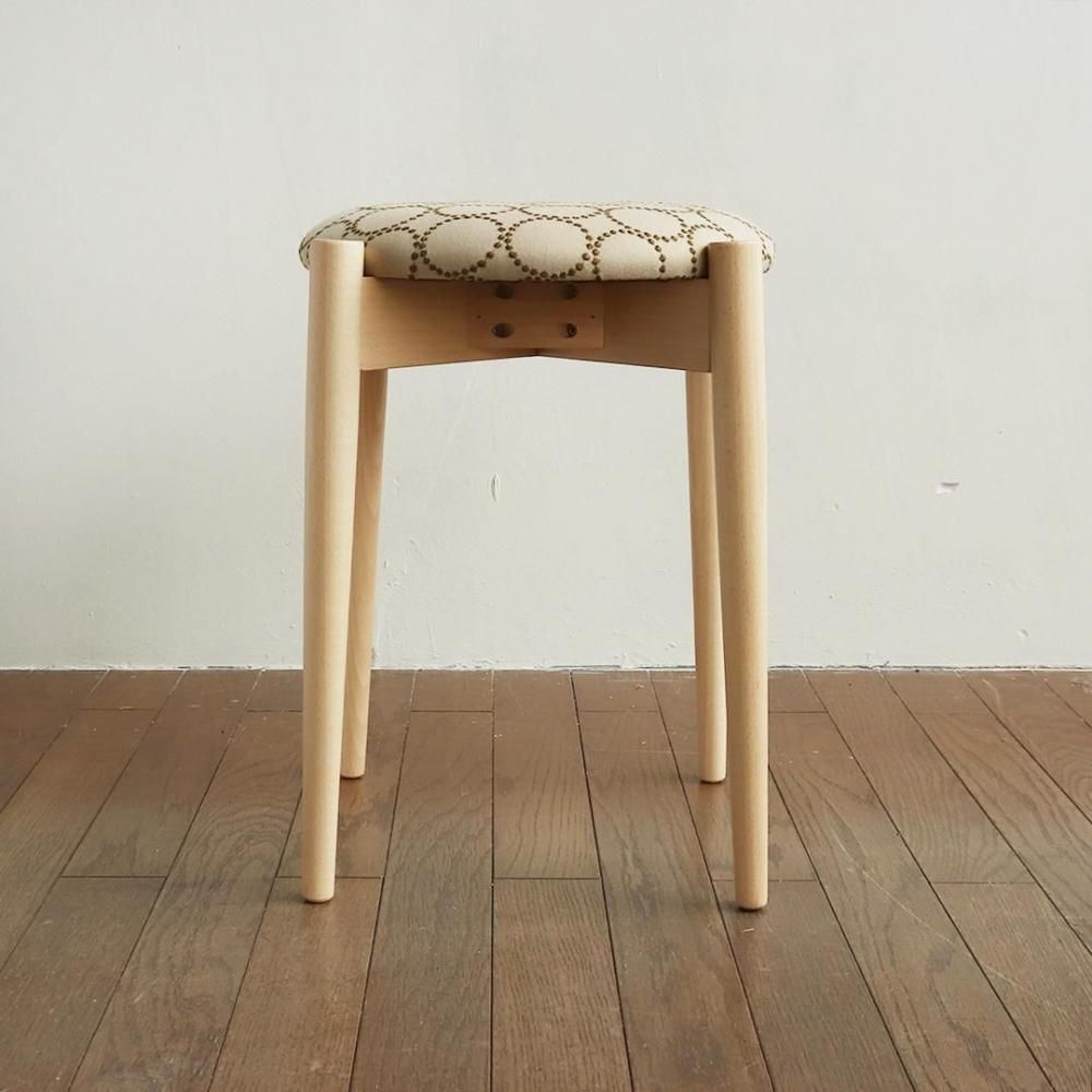 秋田木工/リュッケスツール/ミナ ペルホネン/4色｜三島家具オンライン