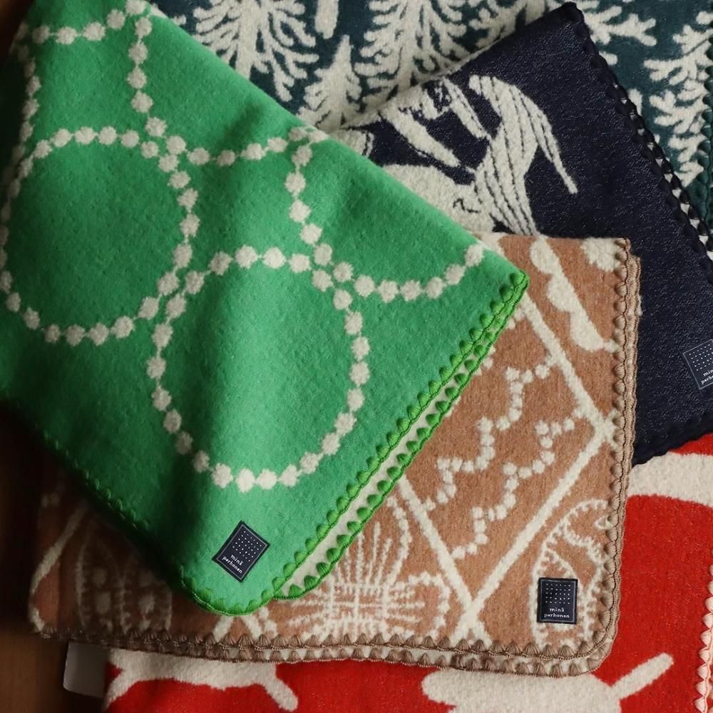 ミナペルホネン ウールブランケット tambourine/72.5×105cm｜三島家具