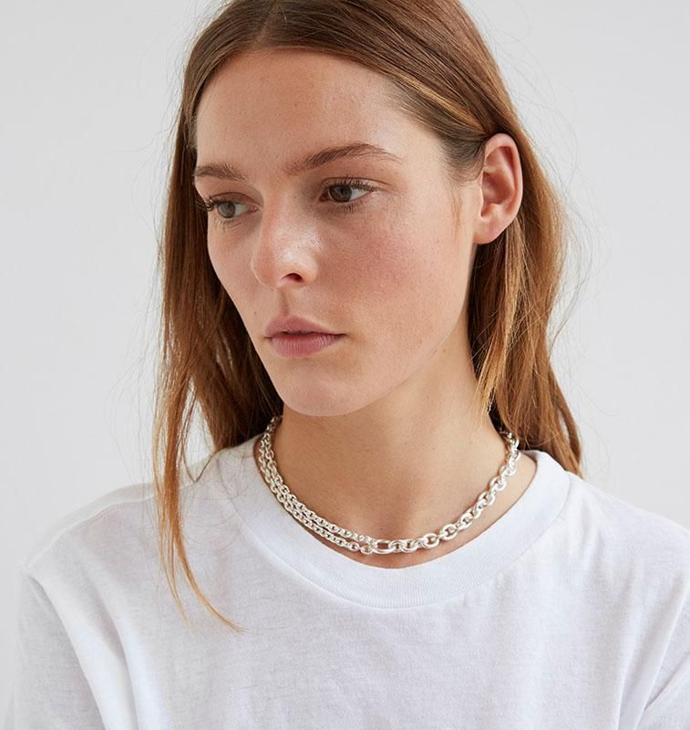 ALL BLUES(オールブルース) シルバー DOUBLE ネックレス 42cm